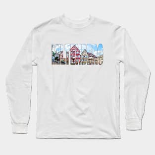 MILTENBERG - Germany View of Historic House Facades Long Sleeve T-Shirt